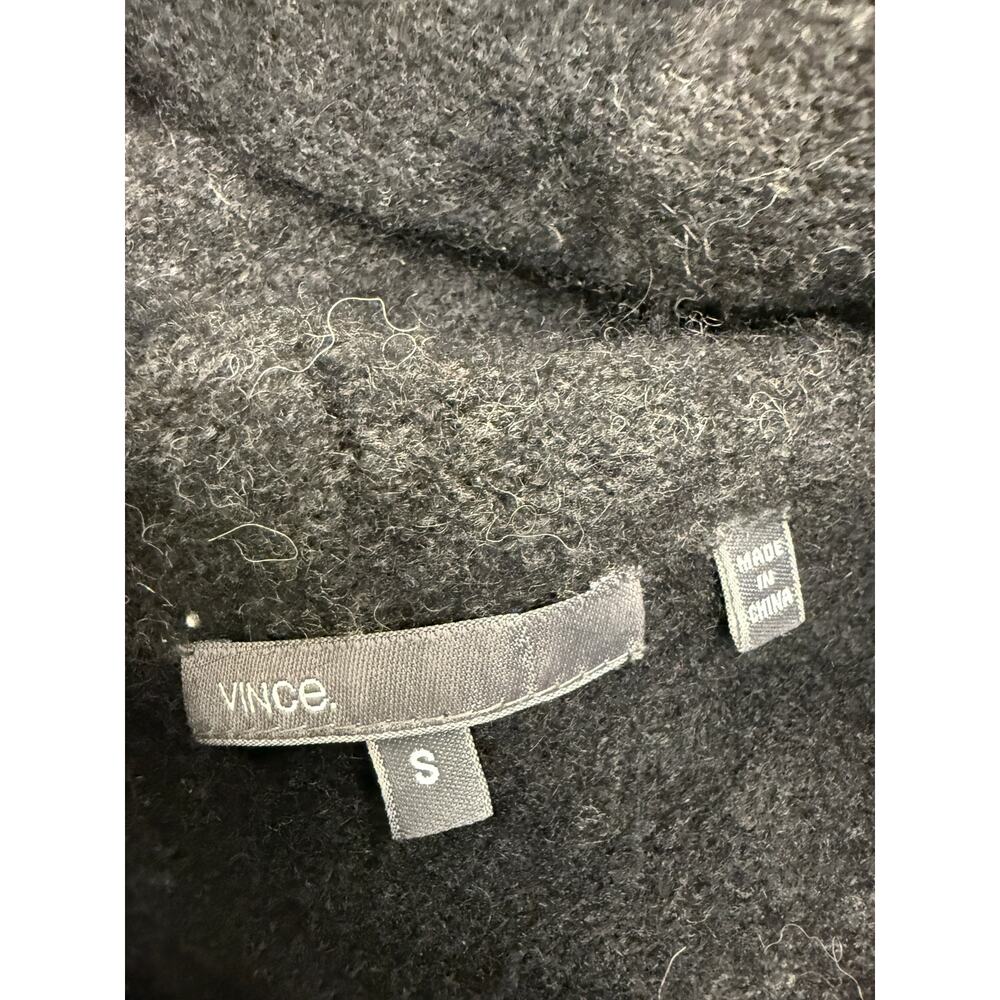 Vince Wool Cashmere Alpaca Womens S Open Hooded Cardigan Sweater Stripe Designer - Picture 3 of 5